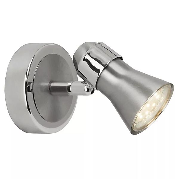 LED Wandleuchte Sanny in Silber und Chrom 3W 300lm GU10 günstig online kaufen