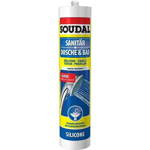 Soudal Dusche & Bad Silikon Grau 300 ml günstig online kaufen