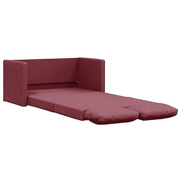 vidaXL Sofa Bodensofa mit Schlaffunktion Weinrot 112x174x55 cm Stoff günstig online kaufen