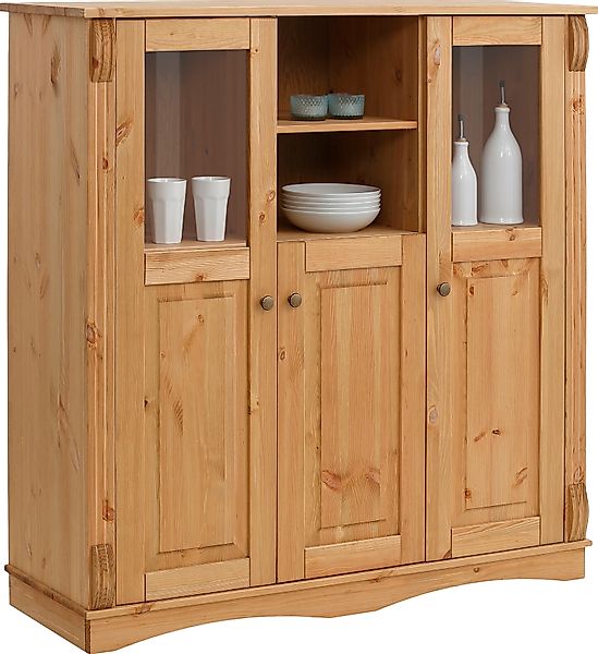 Home affaire Highboard »Teresa«, (Maße (B/T/H): 119/40/120 cm), Vitrine, Tü günstig online kaufen
