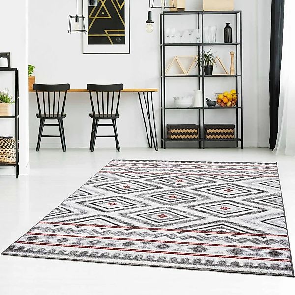 Carpet City Teppich "Moda 1129" rechteckig 11 mm Höhe Kurzflor, Wohnzimmer günstig online kaufen
