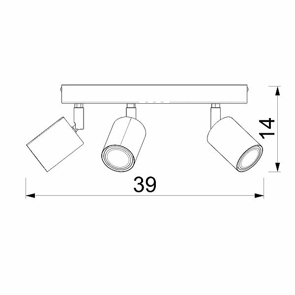 Deckenstrahler Fun, hellblau, Ø 30 cm, Stahl, 5-flg. günstig online kaufen