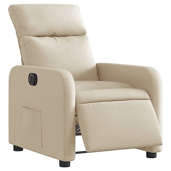 vidaXL Sessel Relaxsessel Elektrisch Creme Stoff günstig online kaufen