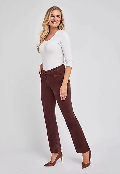 wonderjeans Bootcut-Jeans, Figurbetonte Form mit leicht ausgestelltem Bein günstig online kaufen