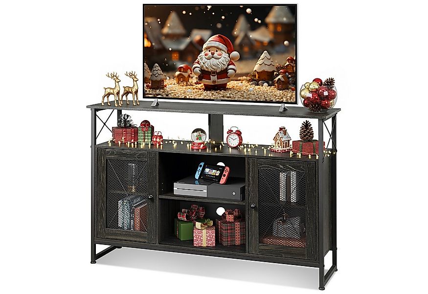 WLIVE Lowboard TV Schrank mit Stauraum, TV Board für Fernseher bis zu 55 Zo günstig online kaufen