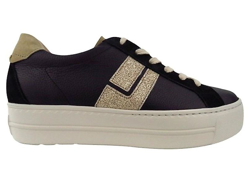 Paul Green Calf Suede black gold Schnürschuh günstig online kaufen