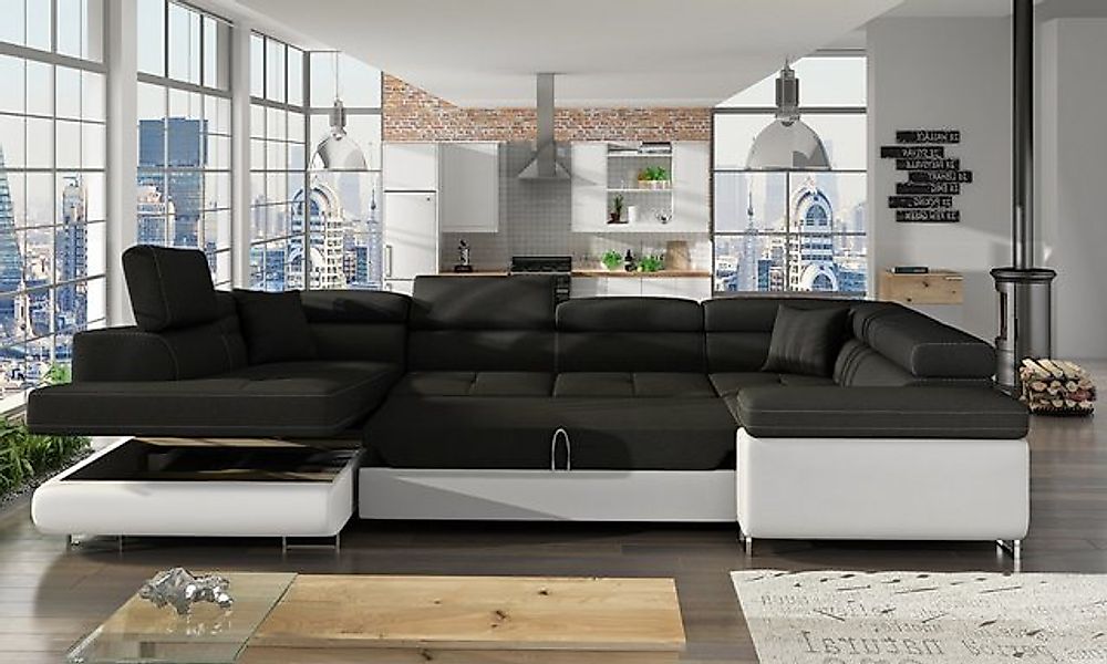 Xlmoebel Ecksofa Wohnlandschaft Sofa Schlafsofa Couch Polster Eckgarnitur B günstig online kaufen