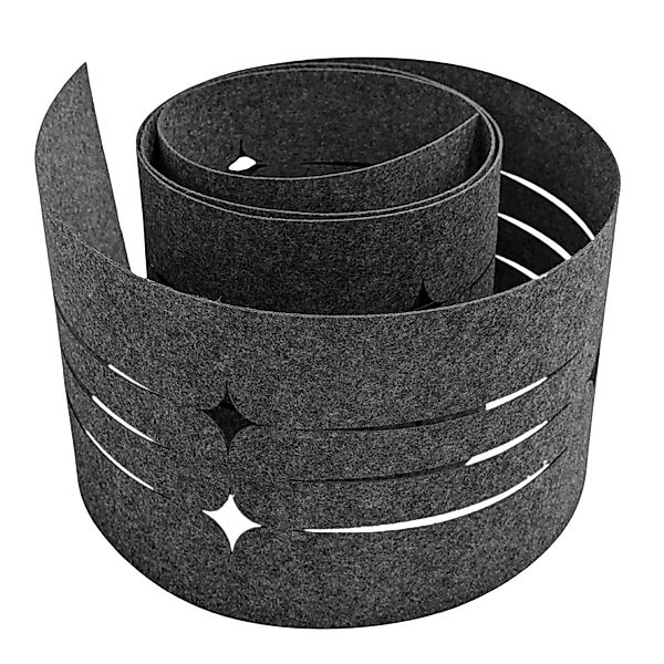 zaunzu Sichtschutz Design Vlies Dekor Starline Einzelstreifen Anthrazitgrau günstig online kaufen