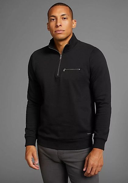 Bruno Banani Sweatshirt, mit Troyer Kragen - NEUE KOLLEKTION günstig online kaufen