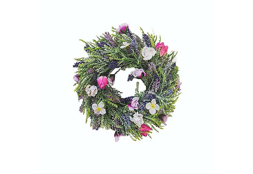 Kaket Dekokranz Türkranz Frühling Künstliche Bunter Dekorative Blumenkranz günstig online kaufen