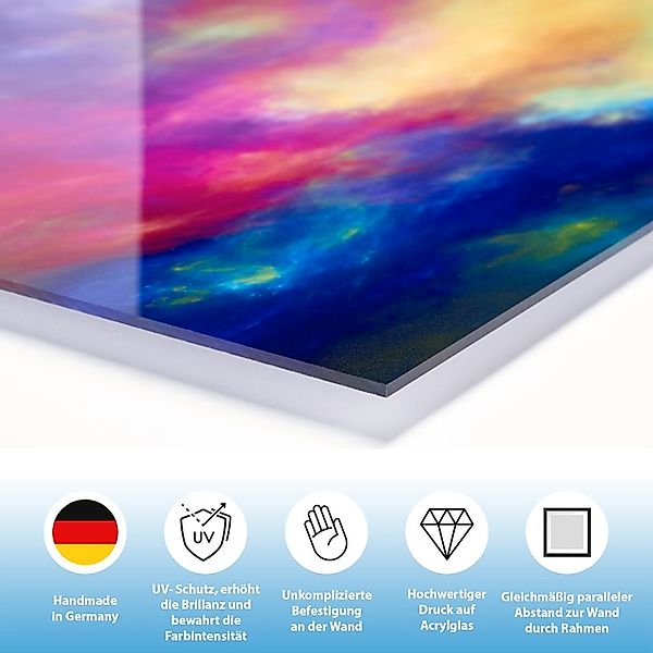 queence Acrylglasbild »Black and White«, Schwarz-Weiß-Frau-Stars-Portrait-F günstig online kaufen