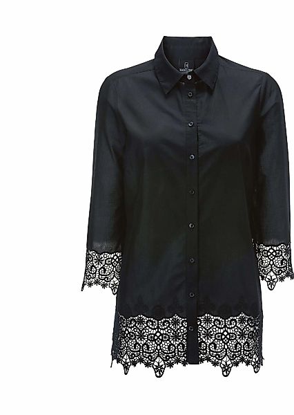 MADELEINE Hemdbluse "Bluse Baumwoll-Bluse mit Spitzen-Abschlüssen" günstig online kaufen