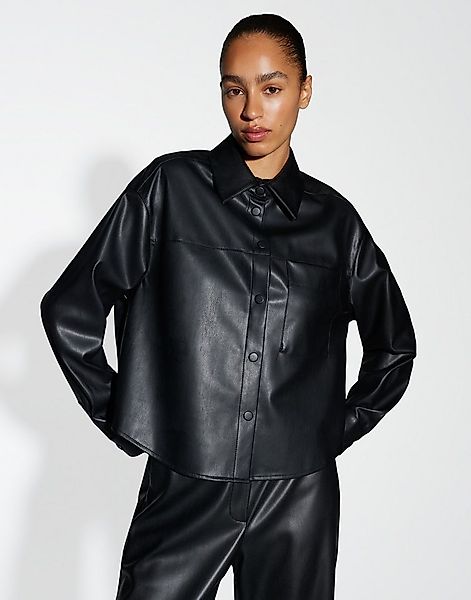 OPUS Hemdbluse FEDGY Regular in Lederoptik günstig online kaufen