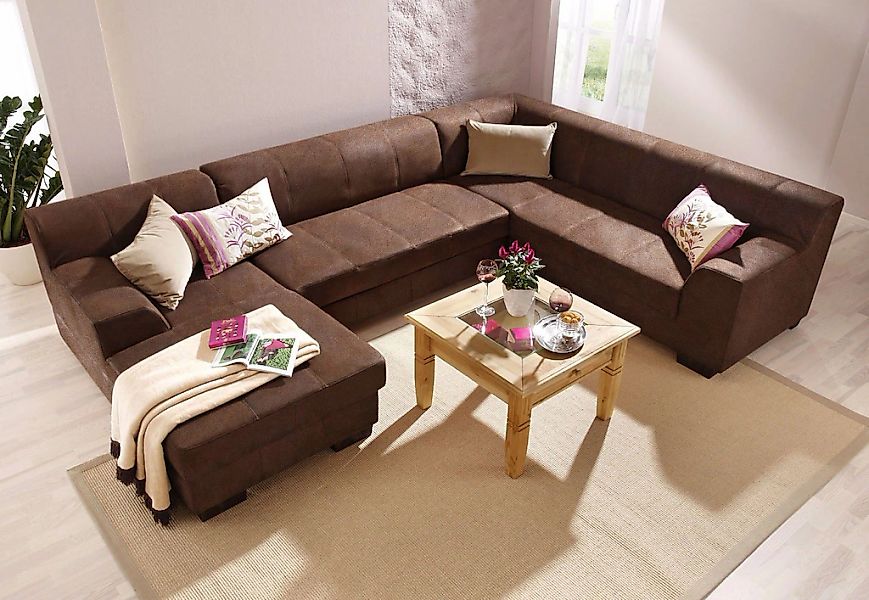 Home affaire Wohnlandschaft "Falk klare Linien, zeitlos und komfortabel, U- günstig online kaufen