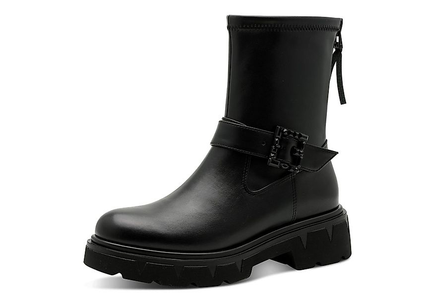 MARCO TOZZI Stiefelette, Blockabsatz, Herbstboots mit schmuckbesetzter Zier günstig online kaufen