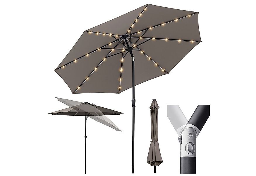 Sekey Sonnenschirm 3m Marktschirm mit Kurbel, Gartenschirm, 8 Streben, Sonn günstig online kaufen