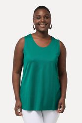 Ulla Popken Longtop Slinkytop Piqué A-Linie günstig online kaufen