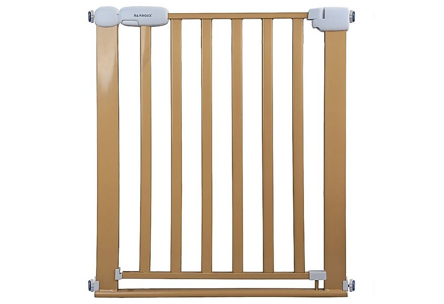 RAMROXX Treppenschutzgitter Absperrgitter beige für 75-85cm Durchgang 77cm günstig online kaufen
