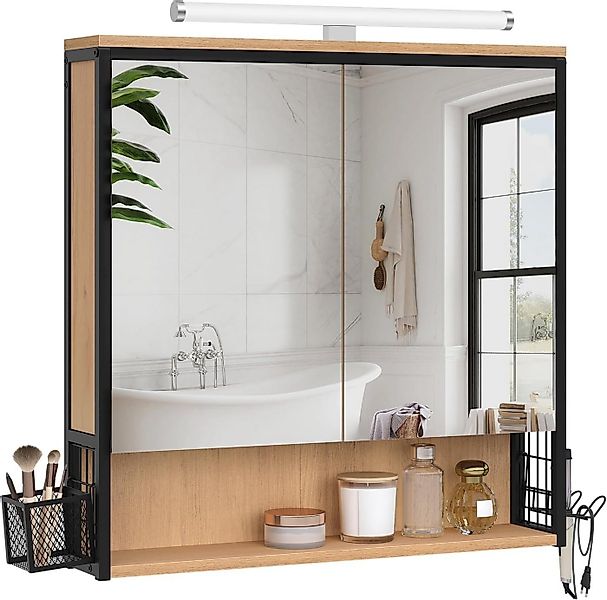 EUGAD Spiegelschrank (1-St) Spiegelschrank Bad mit Beleuchtung günstig online kaufen