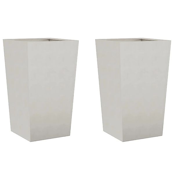 vidaXL Pflanzkübel 2 Stk 45x45x75 cm Edelstahl 851103 günstig online kaufen