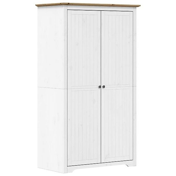 vidaXL Kleiderschrank Kleiderschrank BODO Weiß Braun 101x52x176,5 cm Kiefer günstig online kaufen