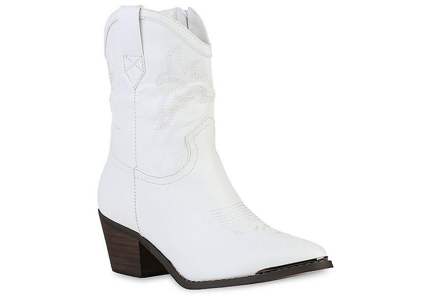 VAN HILL 839934 Cowboy Boots Damen Cowboy Boots Stiefeletten Stickereien Ho günstig online kaufen