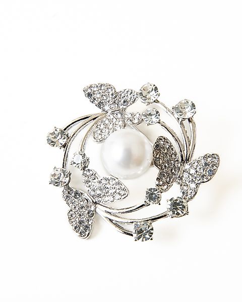 MayTree Brosche "drei Schmetterlinge", mit Strass günstig online kaufen