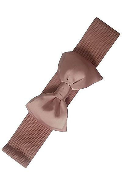 Banned Taillengürtel Bella Belt Taupe Vintage Schleife Retro Stretchgürtel günstig online kaufen