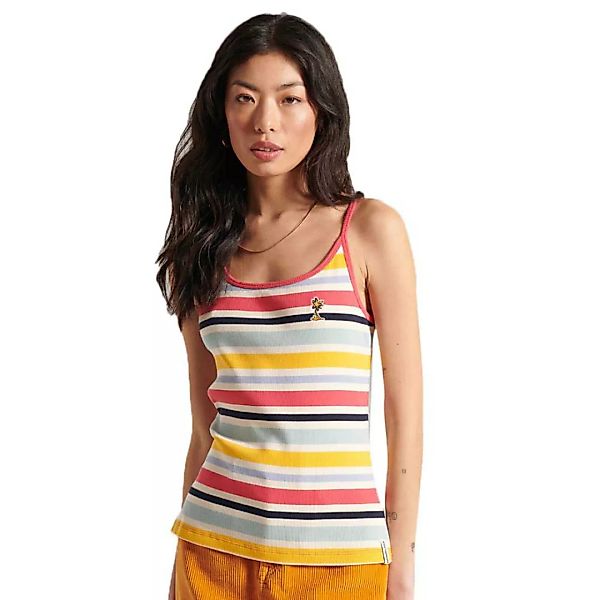 Superdry Cali Stripe Racer Ärmelloses T-shirt XL Coastal Stripe günstig online kaufen