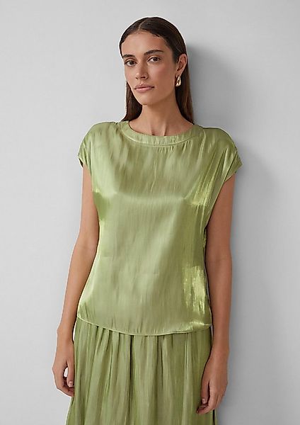 s.Oliver Blusentop Bluse Viskosebluse mit überschnittenen Schultern günstig online kaufen