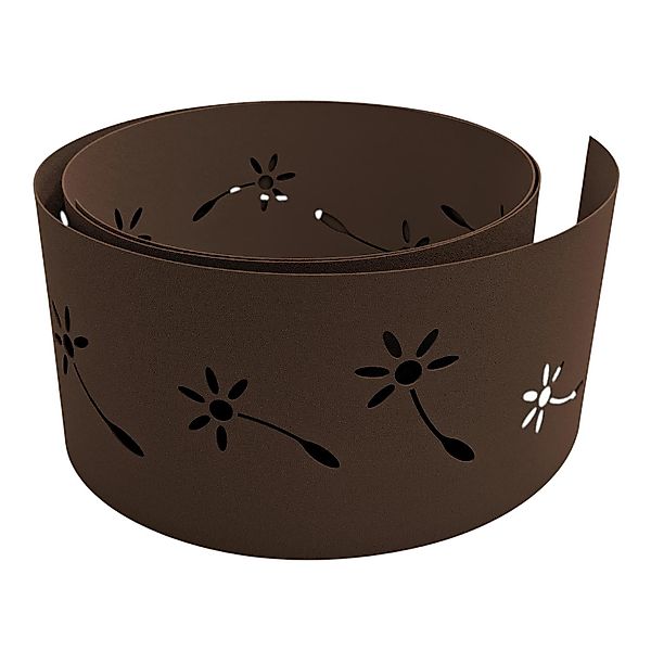 zaunzu Sichtschutzstreifen Premium Dekor Pusteblume Lasermuster Steingrau 2 günstig online kaufen