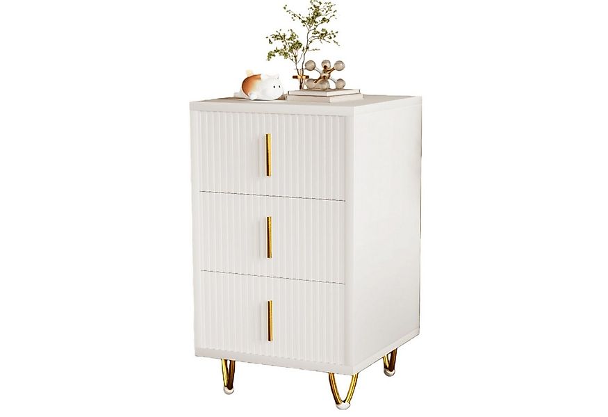 oyajia Nachttisch Nachtschrank mit 3 Schubladen, Beistelltisch, Nachtkommod günstig online kaufen