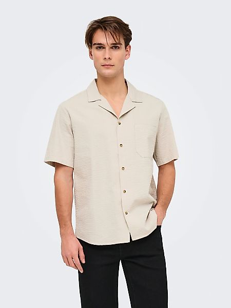 ONLY & SONS Kurzarmhemd "ONSEYE RESORT SEERS 0009 SHIRT NOOS" günstig online kaufen