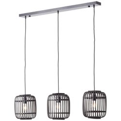 Brilliant Pendelleuchte Woodrow, ohne Leuchtmittel, Bambus günstig online kaufen