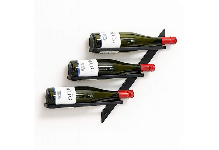 DanDiBo Weinregal Weinregal Wand Metall Schwarz Modern 96692 Flaschenregal günstig online kaufen