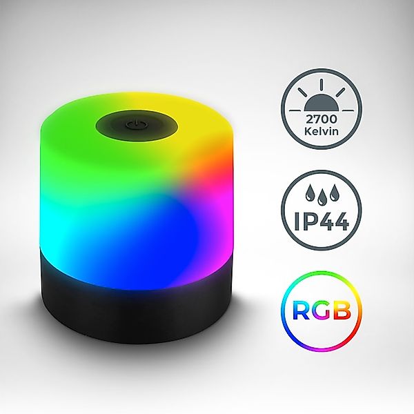 B.K.Licht Außen-Tischleuchte »BKL1590 Kabellose RGB Tischlampe, 4-Stufen Di günstig online kaufen