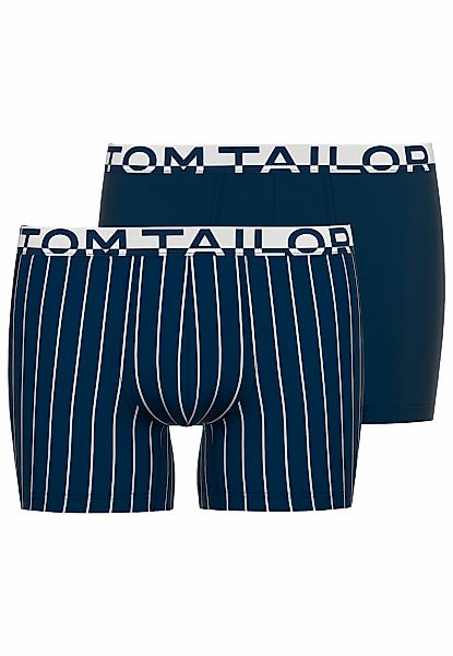 TOM TAILOR Boxershorts "Kentucky", (2 St.), mit kontrastierendem Logobund günstig online kaufen