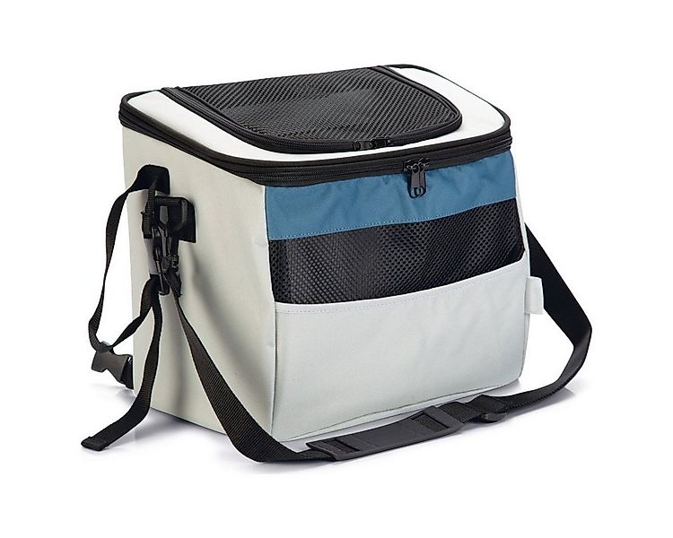 Beeztees Tierfahrradkorb Fahrradtasche Xoex grau-blau günstig online kaufen