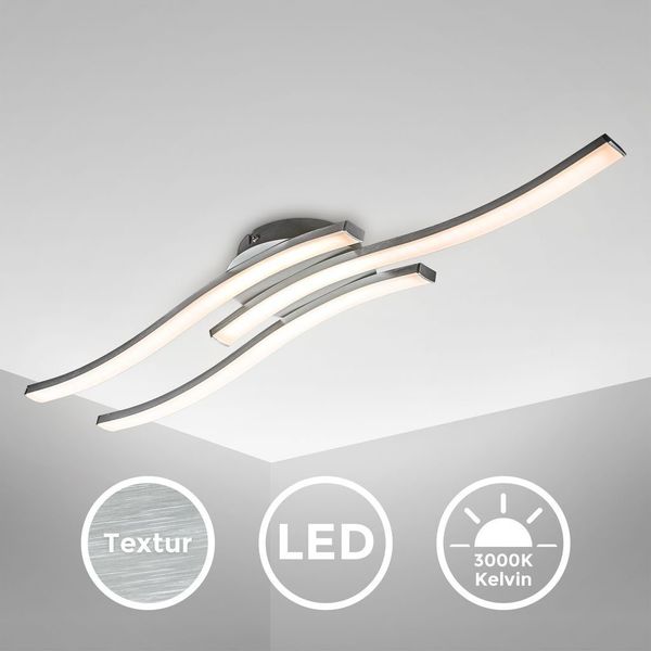 B.K.Licht Deckenleuchte moderne LED Deckenlampe 3-flammig günstig online kaufen