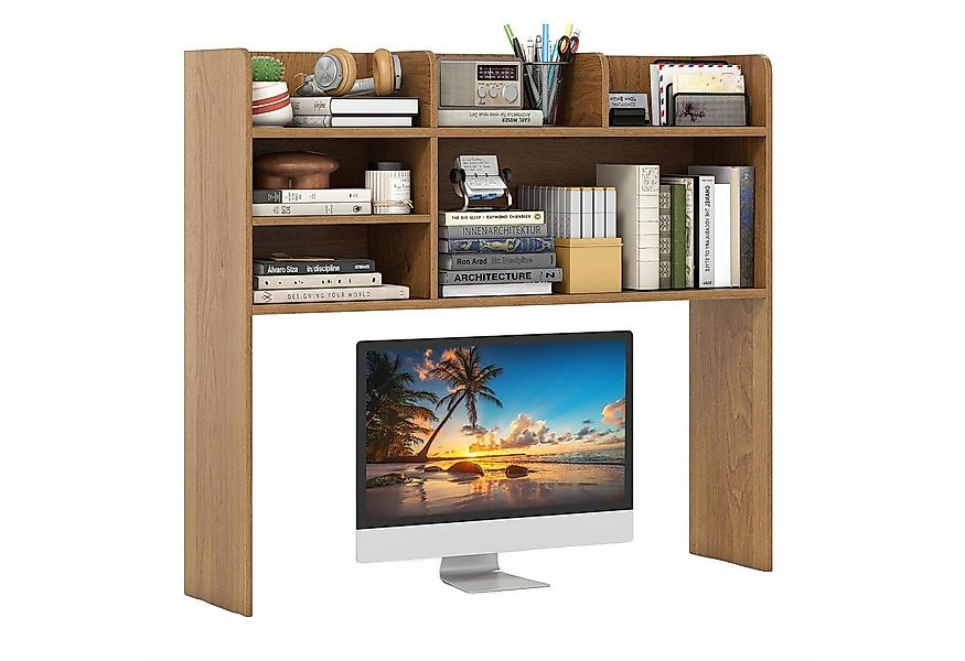 KOMFOTTEU Regal-Schreibtisch Schreibtischregal, mit 6 offenen Regalen, für günstig online kaufen