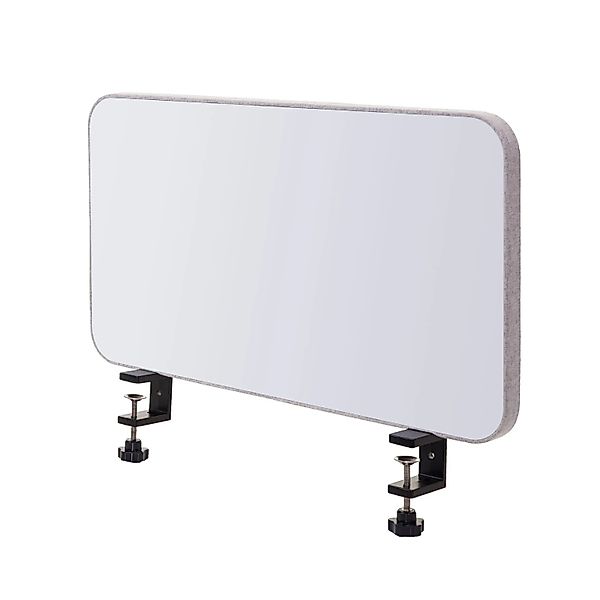 Proregal Tisch-Whiteboard HxBxT 60x35x3 cm Stoff Grau Büro-Sichtschutz Tren günstig online kaufen