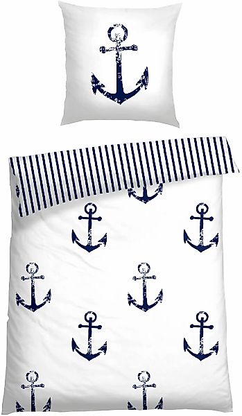 Schiesser Bettwäsche "Marina, maritime Momente in frischer Farbkombination" günstig online kaufen