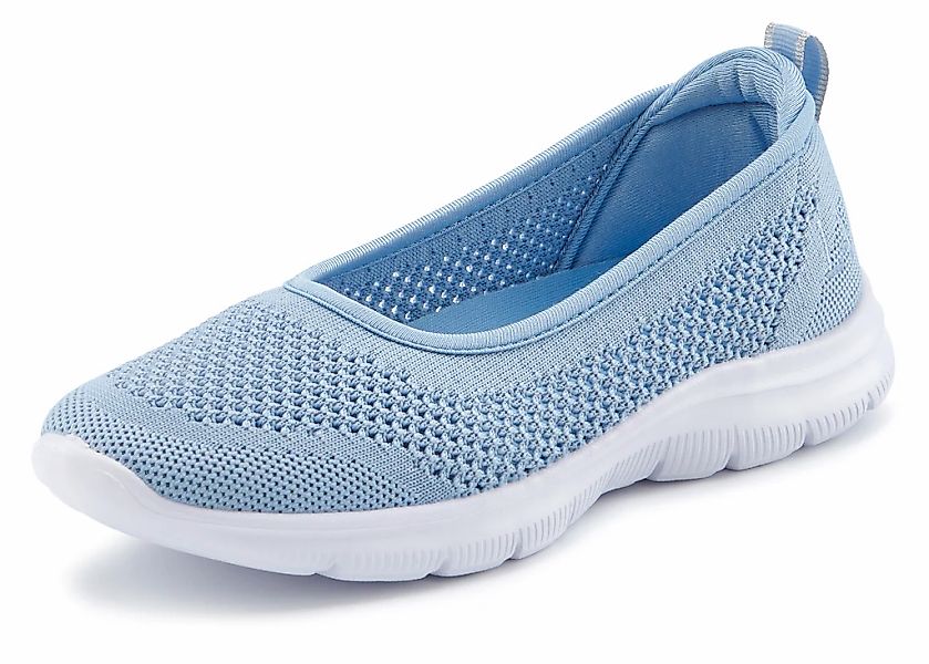 LASCANA Sneaker Ballerinas, ultraleichter Slipper, Freizeitschuh zum Reinsc günstig online kaufen