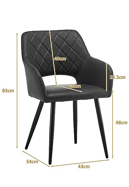 Ofcasa Esszimmerstuhl Moderne Küchenstühle (2er Set), günstig online kaufen