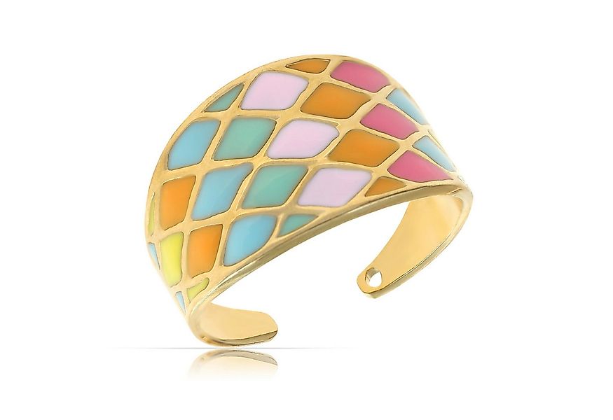 Made by Nami Fingerring Boho Gold Damen aus chirurgischem Edelstahl - State günstig online kaufen