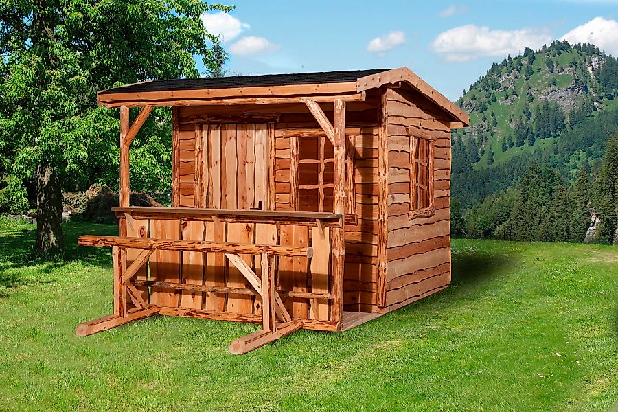 weka Gartenhaus 820 A Gr.1, natur, mit Theke und Sitzgelegenheit günstig online kaufen