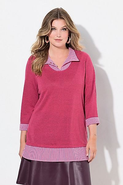 MIAMODA Strickpullover 2-in-1-Pullover Lagen-Look 3/4-Ärmel günstig online kaufen