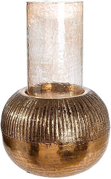 Casablanca by Gilde Windlicht »Windlicht rund; zylindrisch Haley goldfarben günstig online kaufen