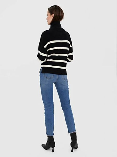 Vero Moda Troyer "VMSABA STRIPE LS HIGHNECK BLOUSE GA NOOS" günstig online kaufen