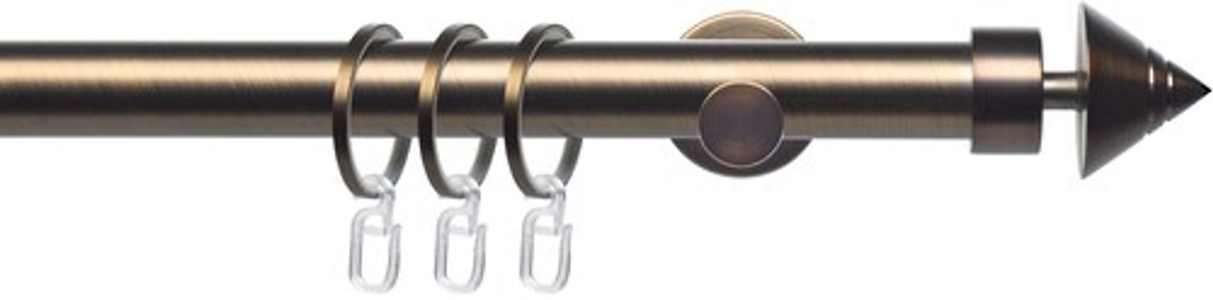 Liedeco Gardinenstange "CELKEGEL01SG1L" Ø 25 mm 1 läufig-läufig Fixmaß 1-lä günstig online kaufen